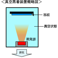 真空蒸着装置概略図